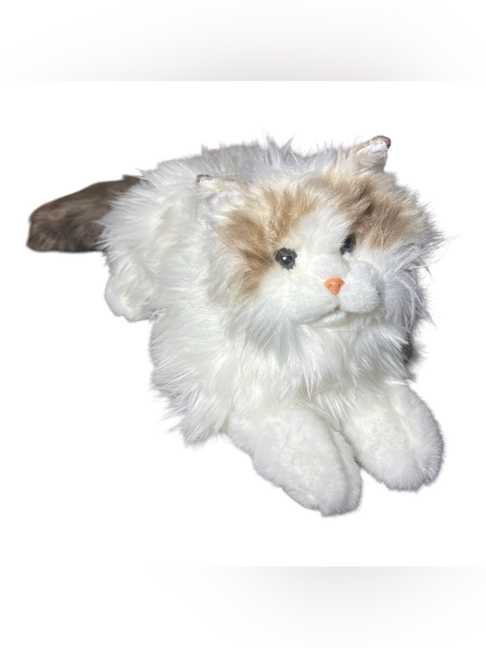 NWOT Plush White & Cream interactive robotic Cat Toy